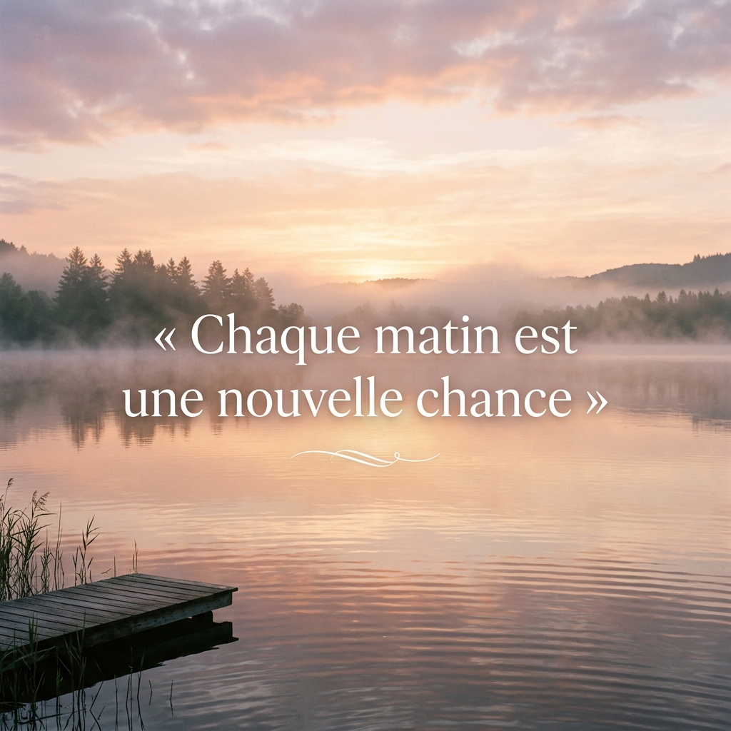 Exemple de publication Pensée positive générée par Publia